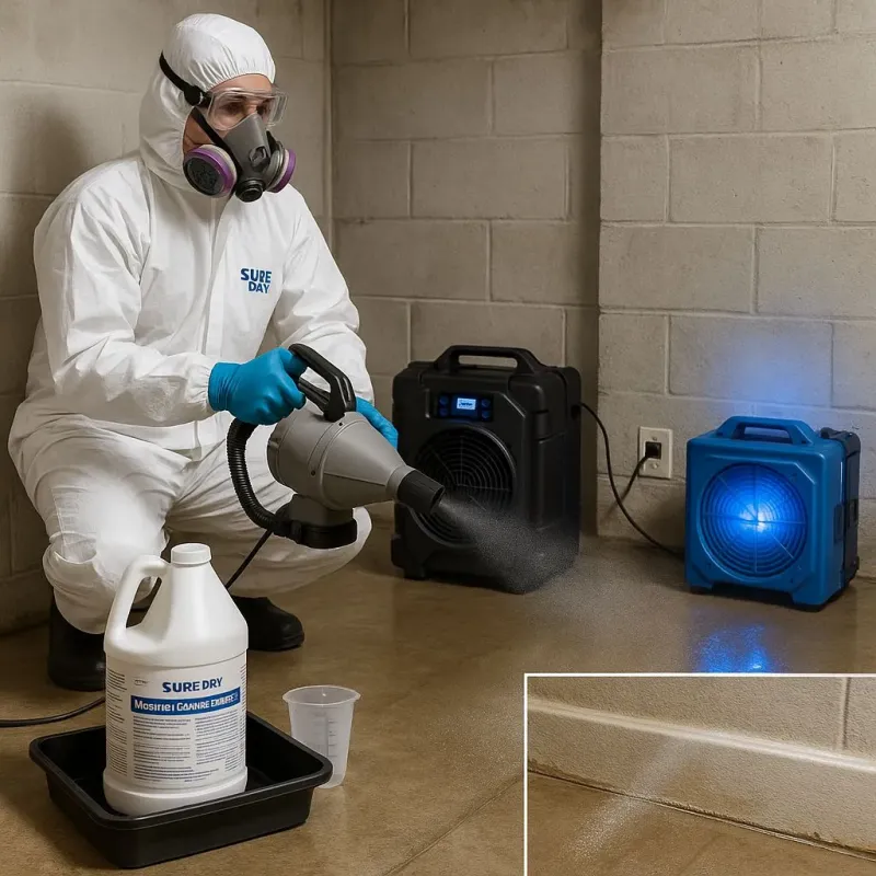 Sanitization and Odor Removal process in Lake Dallas, TX
